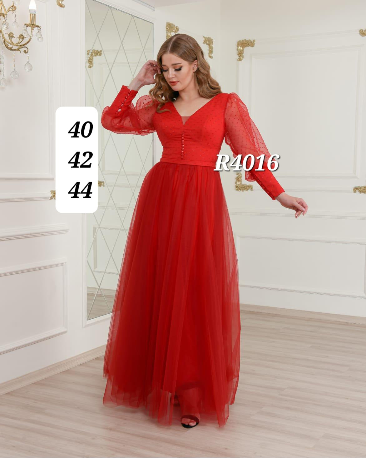 فستان كم كلوش R4016