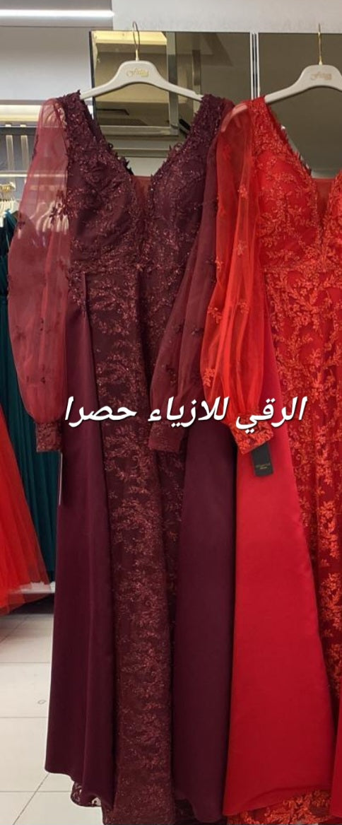 فستان سهرة ستريت مع ردة سيتان R0271