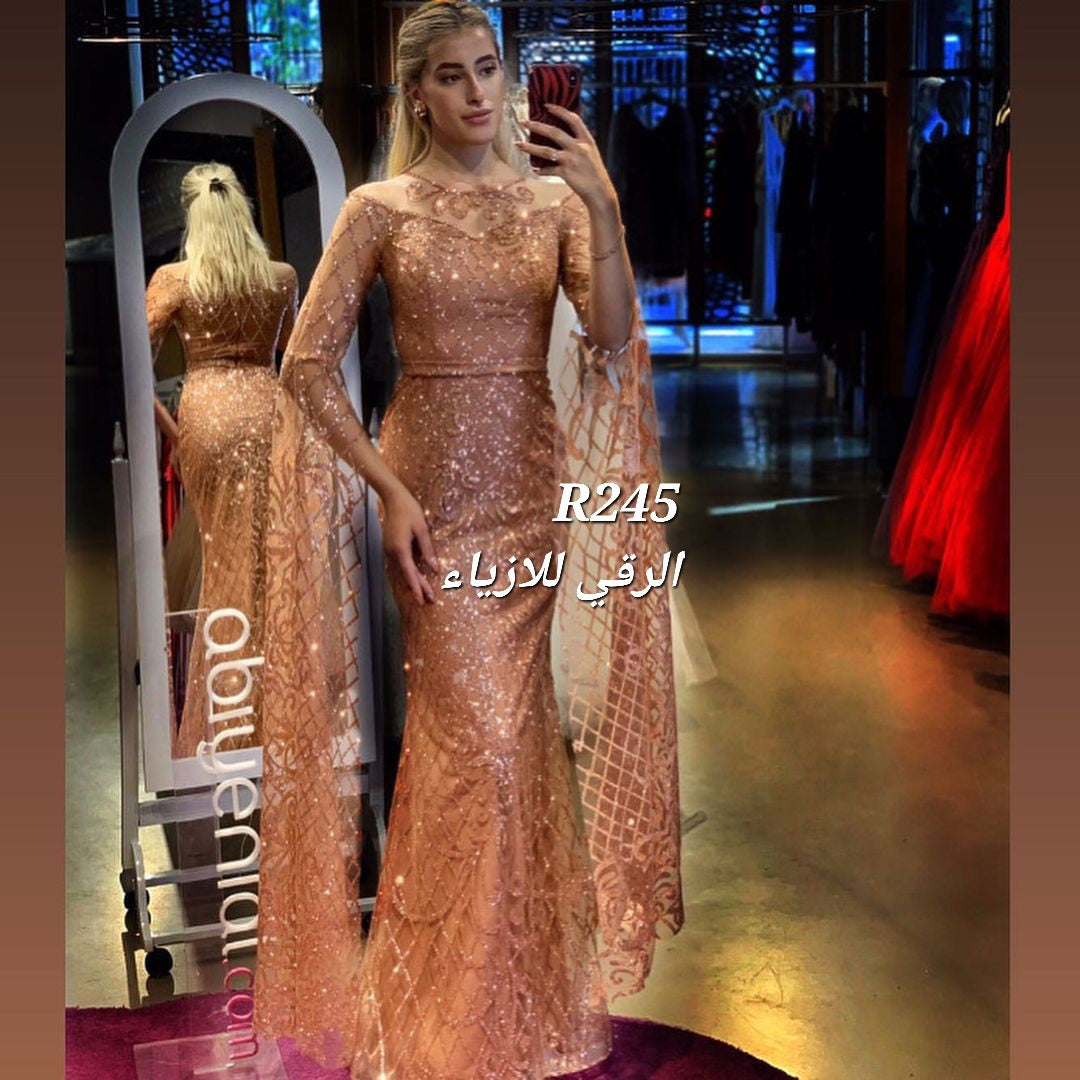 فستان كم طويل قصة ستريت R0245