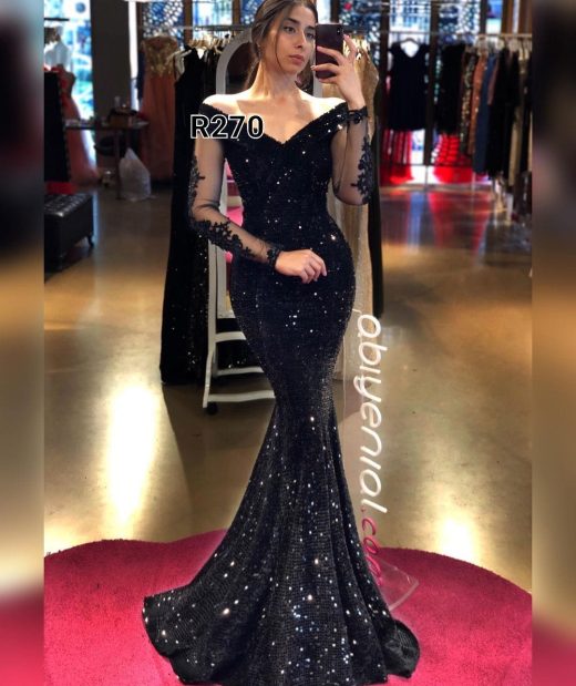 فستان سهرة قصة سمكة R0270