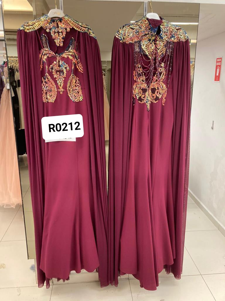 فستان سهرة قطعتين