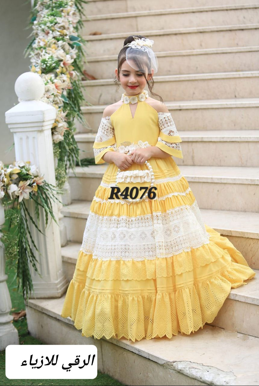 فستان بناتي R4076