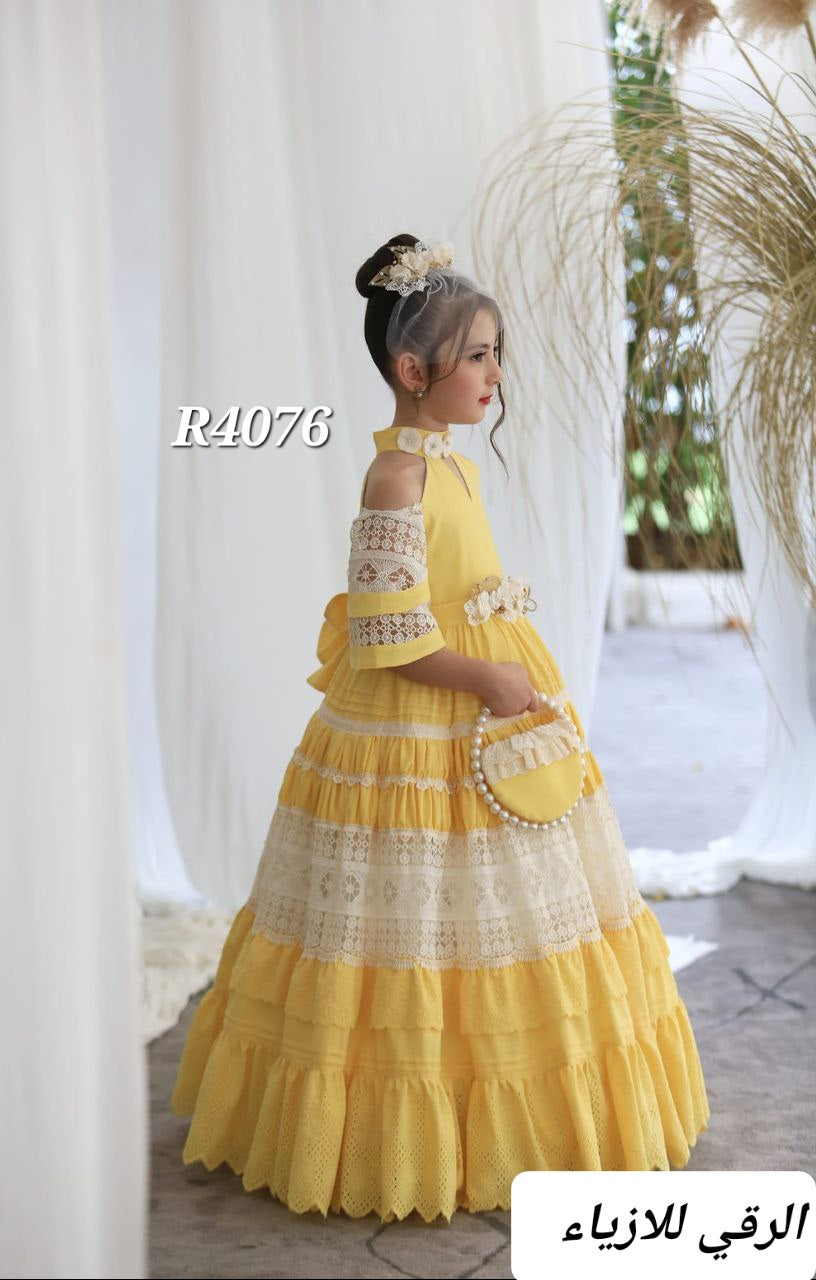 فستان بناتي R4076