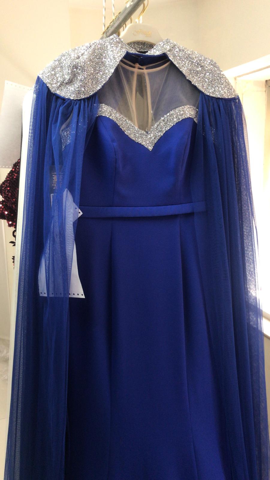 فستان سمكة من قطعتين فستان وشال R0295