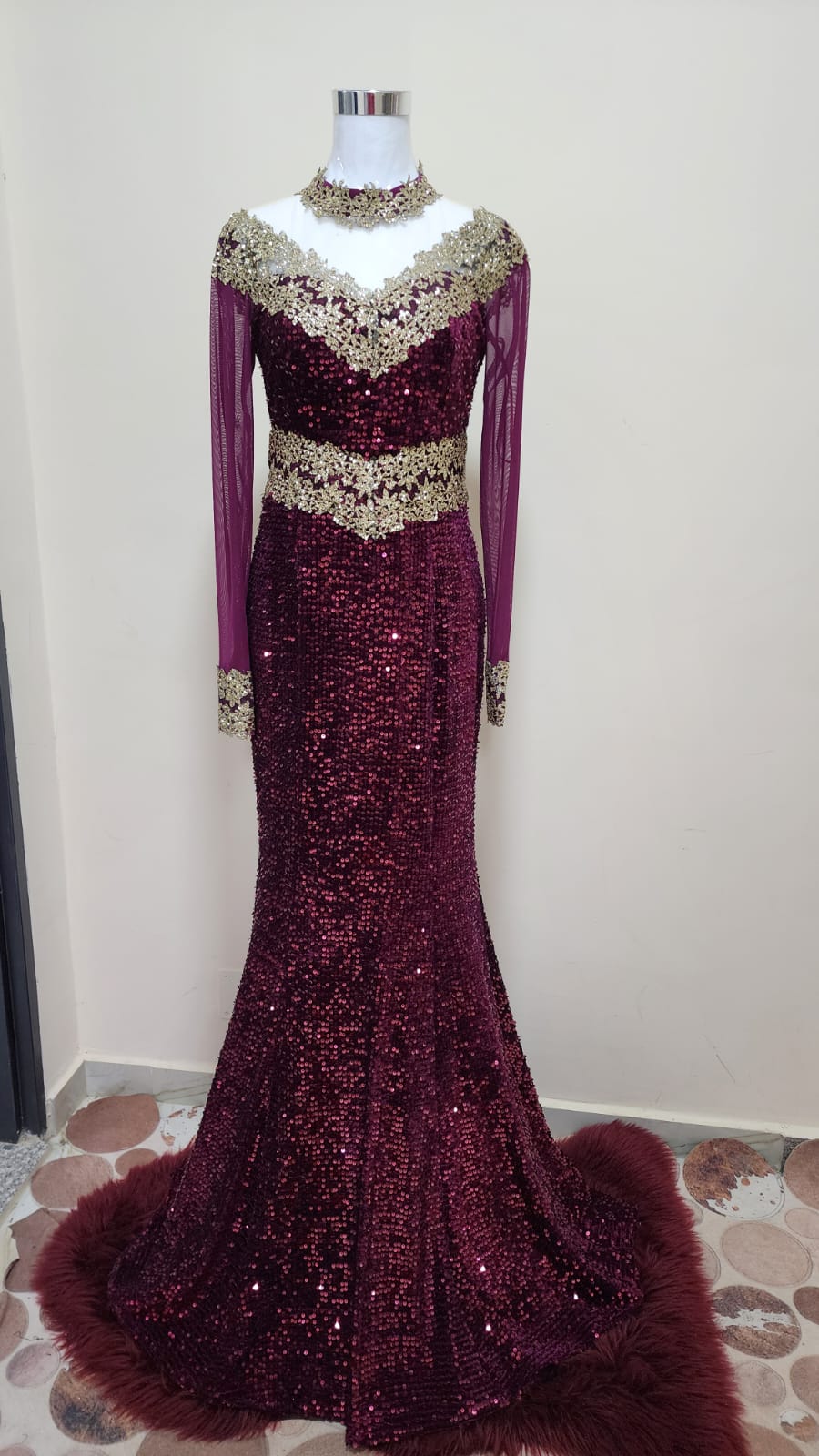 فستان قصة سمكة حلو عاللبس R0240