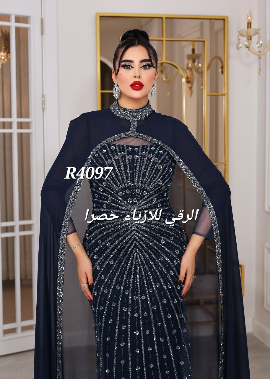 فستان مع شال R4097