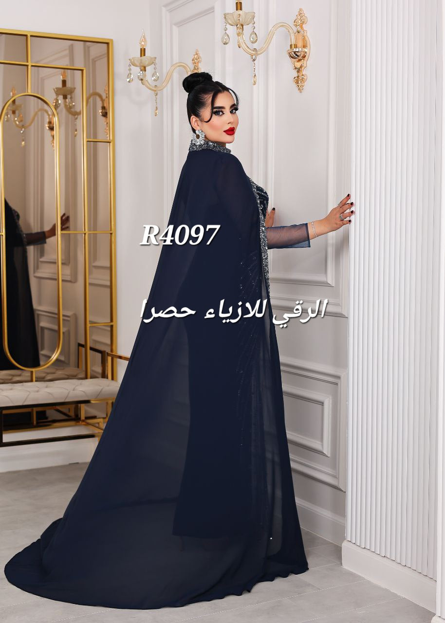 فستان مع شال R4097
