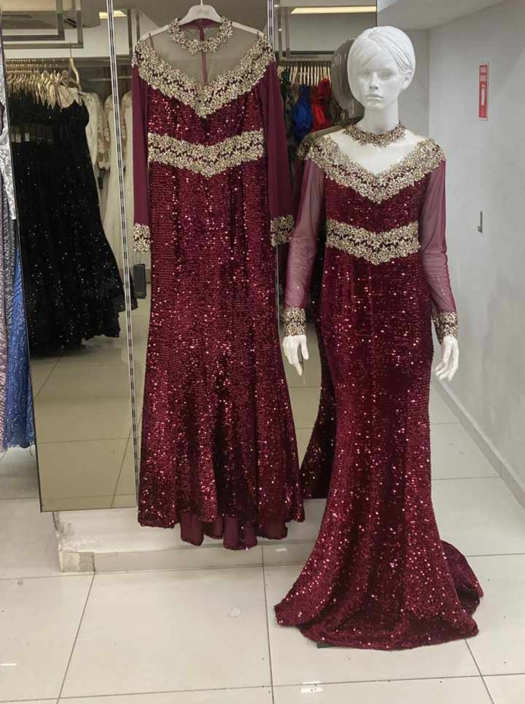 فستان قصة سمكة حلو عاللبس R0240