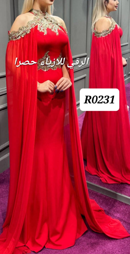 فستان سهرة ثقيل من قطعتين R0231