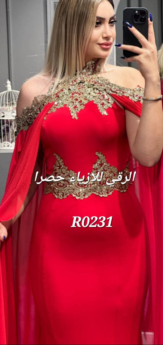 فستان سهرة ثقيل من قطعتين R0231
