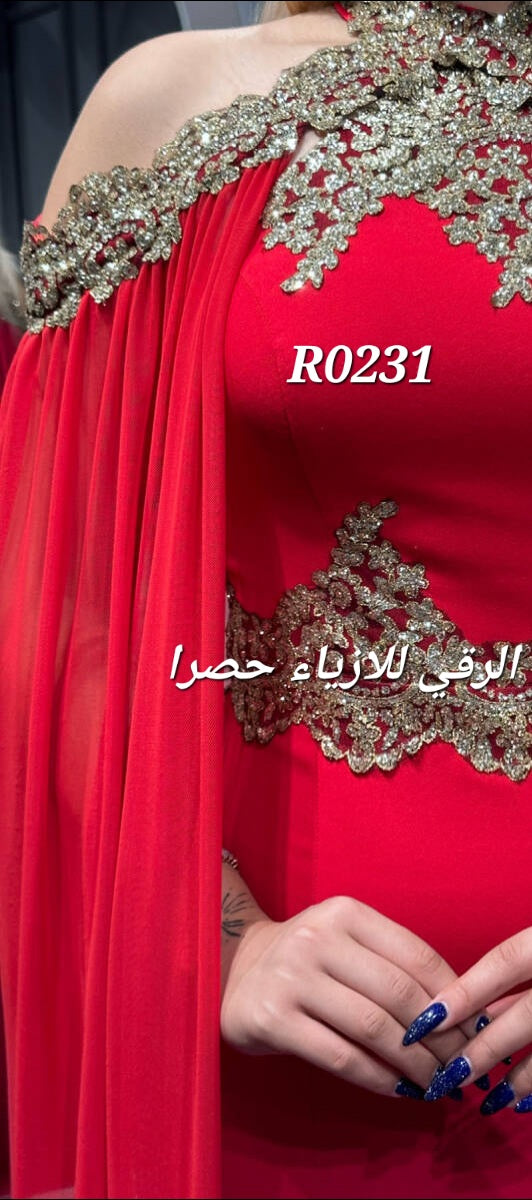 فستان سهرة ثقيل من قطعتين R0231